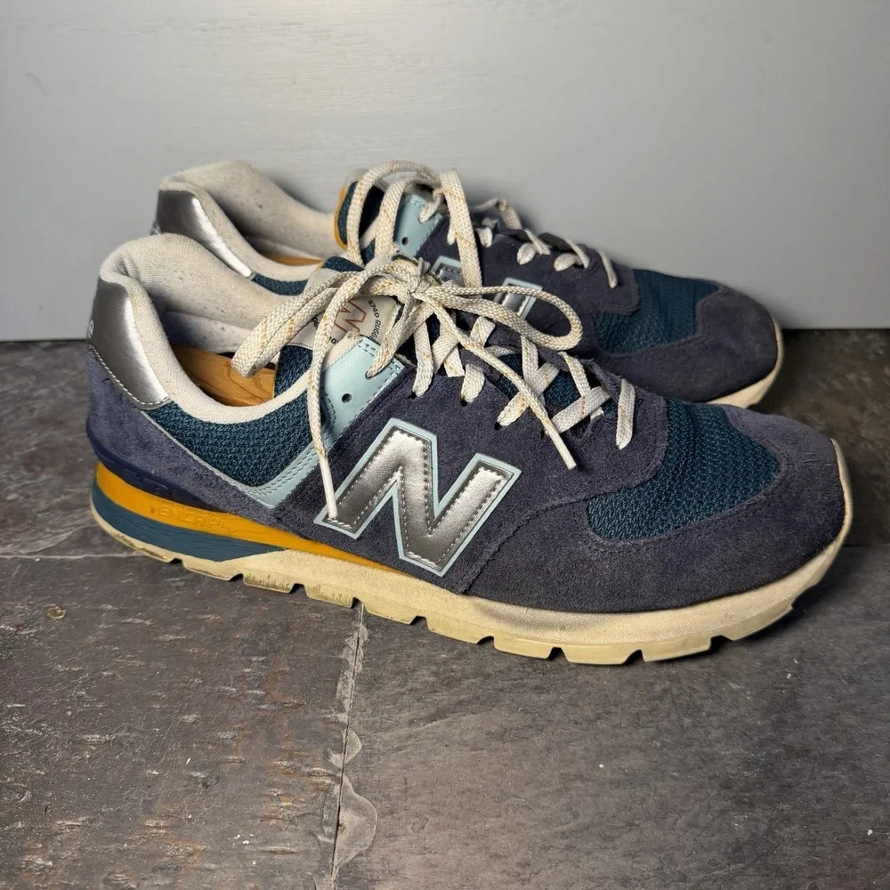 New Balance 574 Mens 13 D Rugged Blue Green Beige Casual Shoes ML574DHL-D